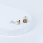 Ctirine Petite Block Earrings in 92.5 Sterling Silver