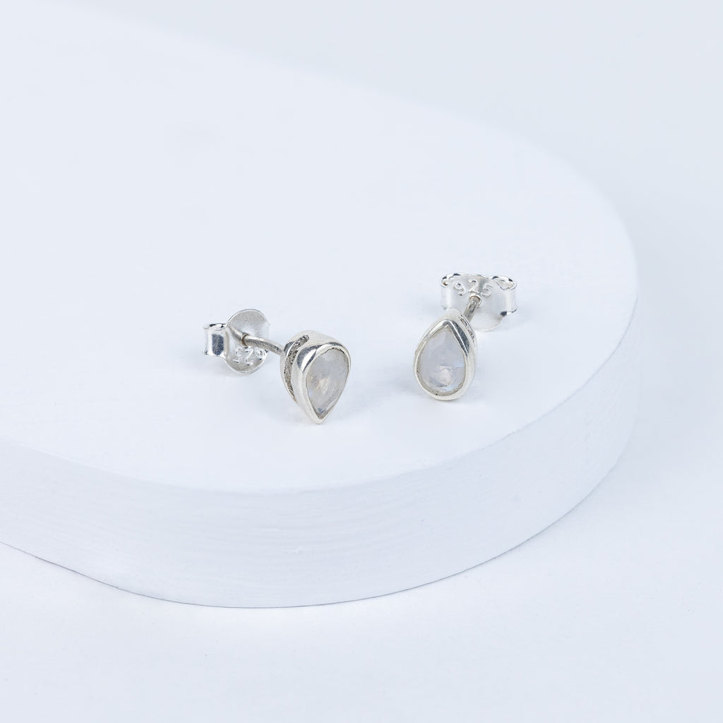 Moonstone Exquisite Teardrop Earrings in 92.5 Sterling Silver