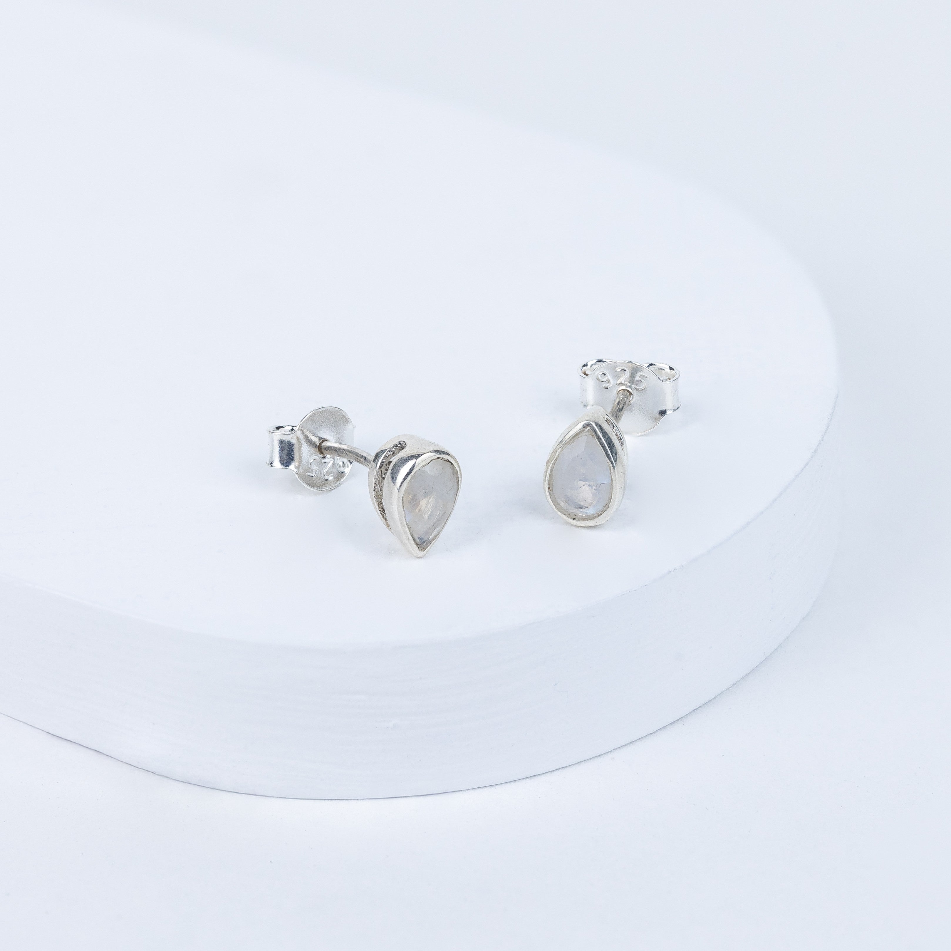 Moonstone Exquisite Teardrop Earrings in 92.5 Sterling Silver