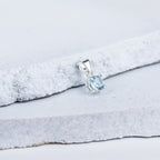 Blue Topaz Statement Pendant in 92.5 Sterling Silver