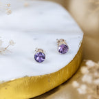 Amethyst Divine Orb Earrings in 92.5 Sterling Silver