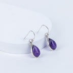Amethyst Teardrop Danglings in 92.5 Sterling Silver