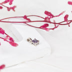 Amethyst Box Pendant in 92.5 Sterling Silver