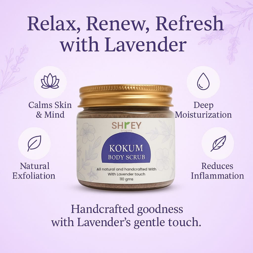 Kokum Body Scrub with Lavender Touch