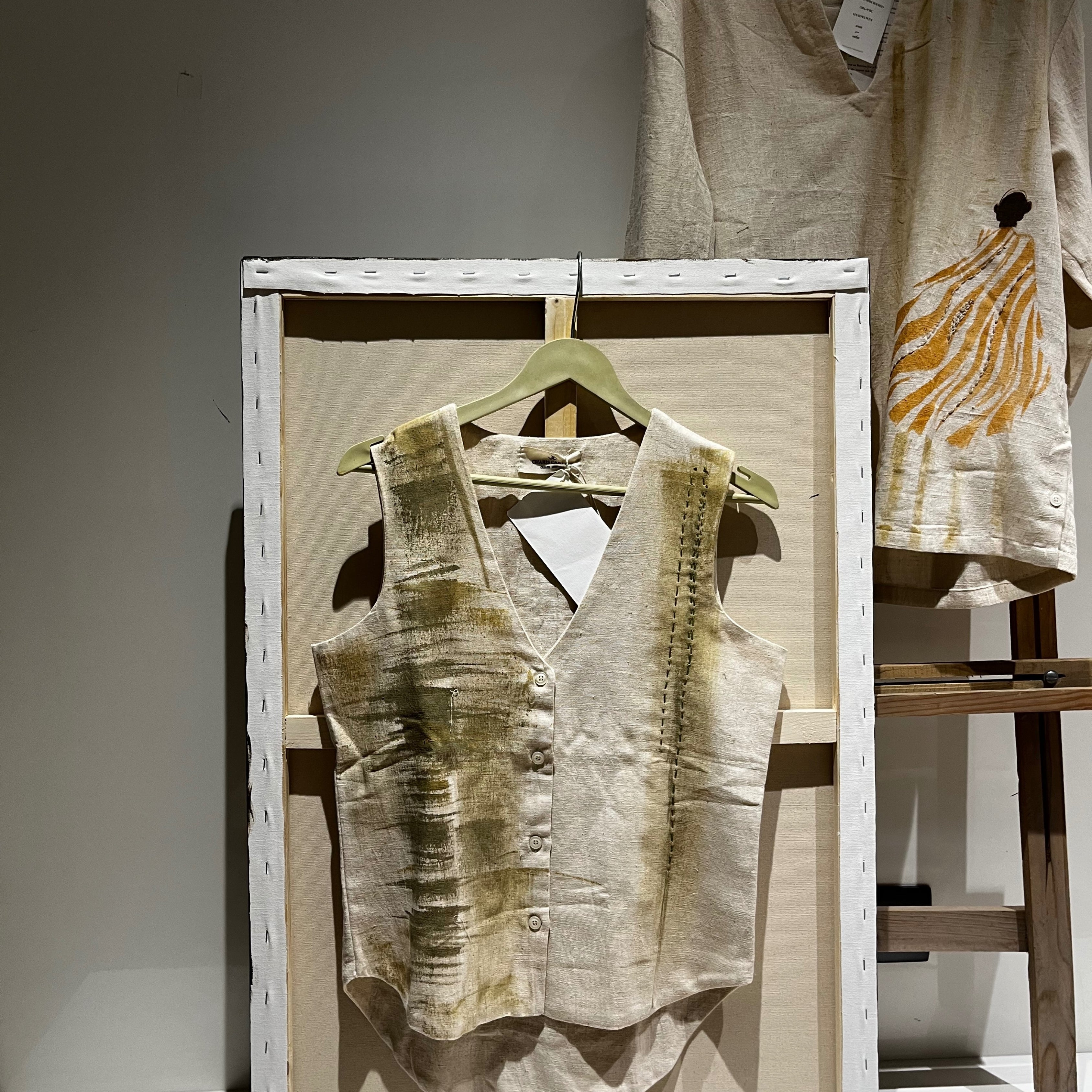 Organic cotton Handpainted vest