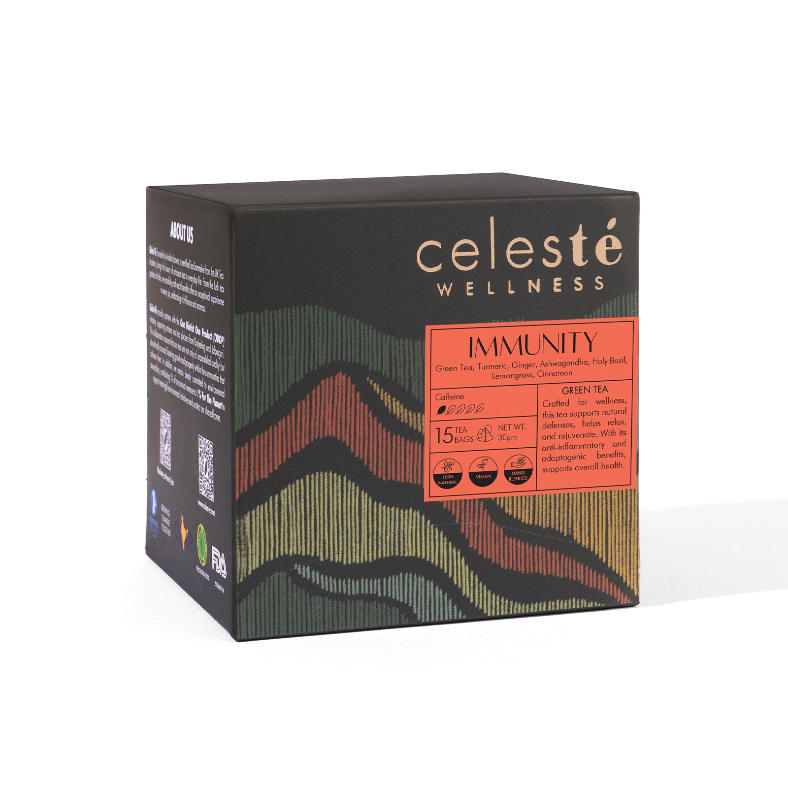 Celeste Immunity, Turmeric Ginger Tea
