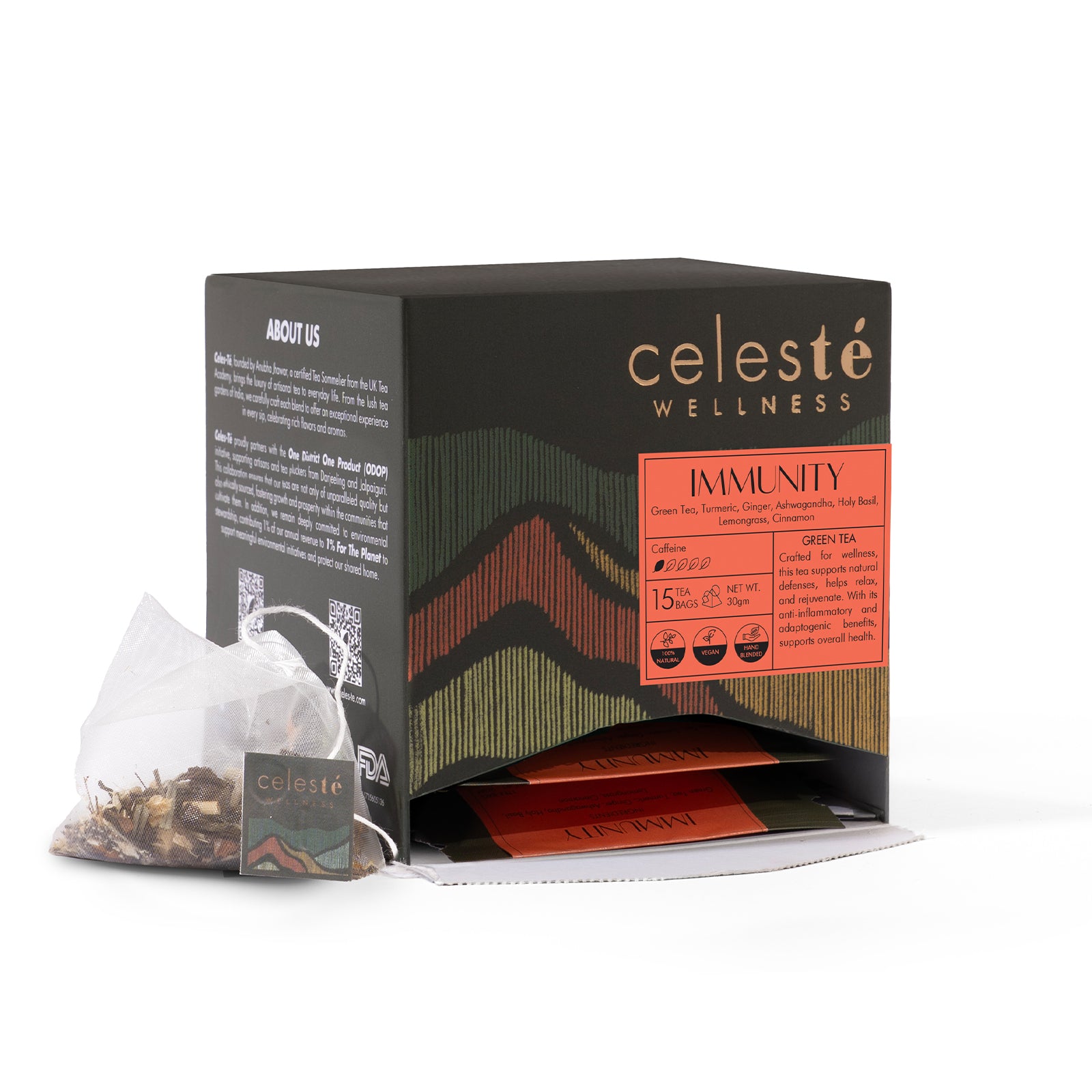 Celeste Immunity, Turmeric Ginger Tea