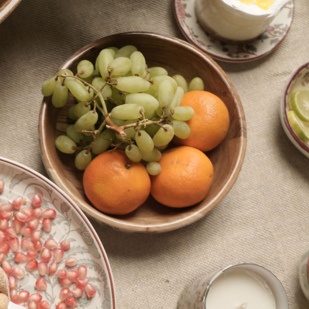 Wooden salad bowl | Peony | Small