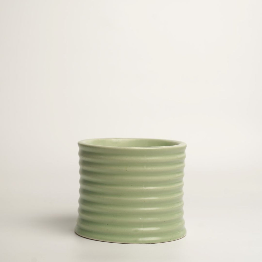 Stoneware Candle | 450g | Green | 3 wick