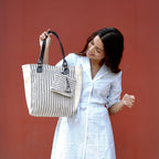 Stripe tote