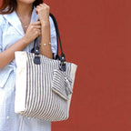 Stripe tote
