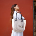 Stripe tote
