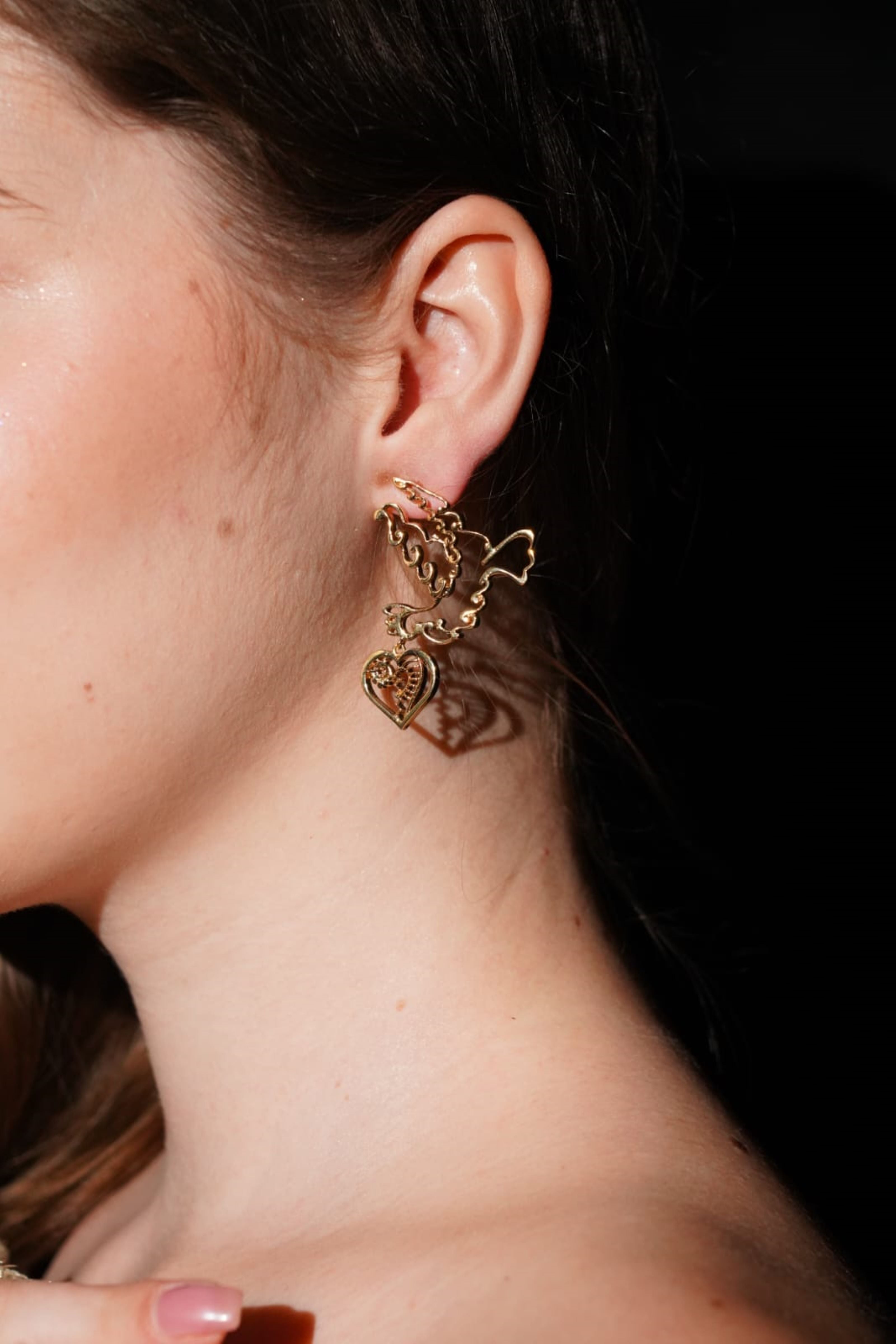 HEART HANDLE EARRINGS