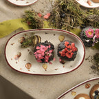 Oval cocktail tray | Offwhite