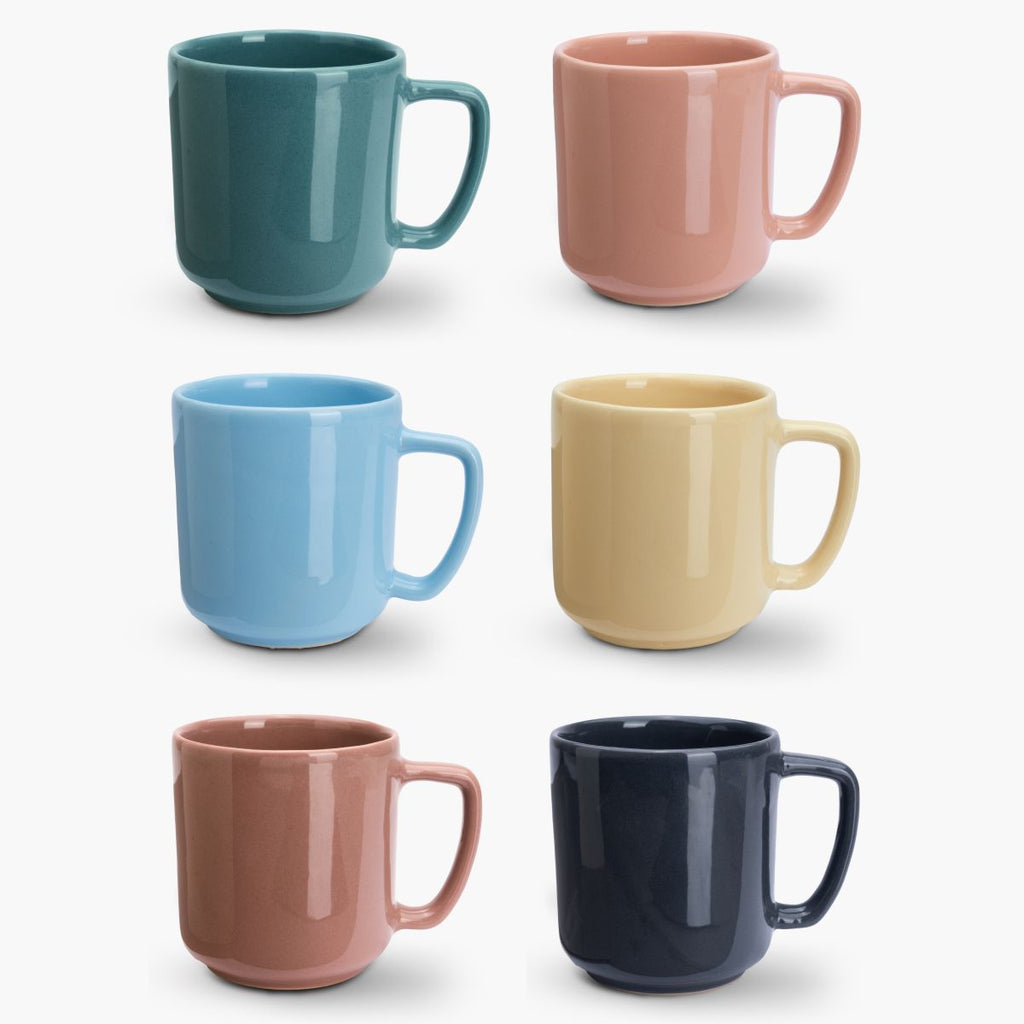 Gift set of 6 mugs