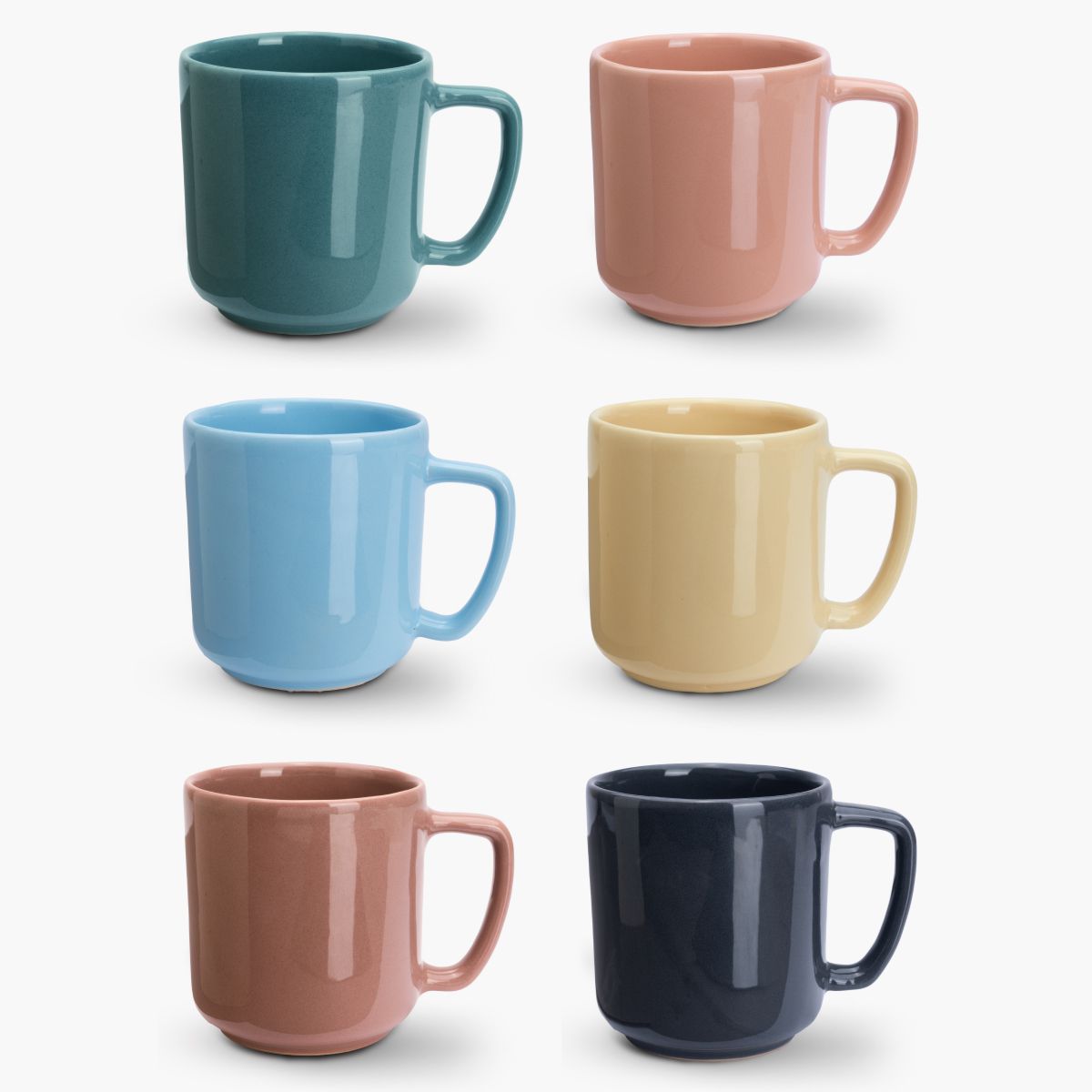 Gift set of 6 mugs