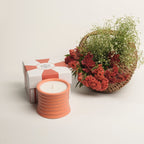 Stoneware candle | Orange | 220g