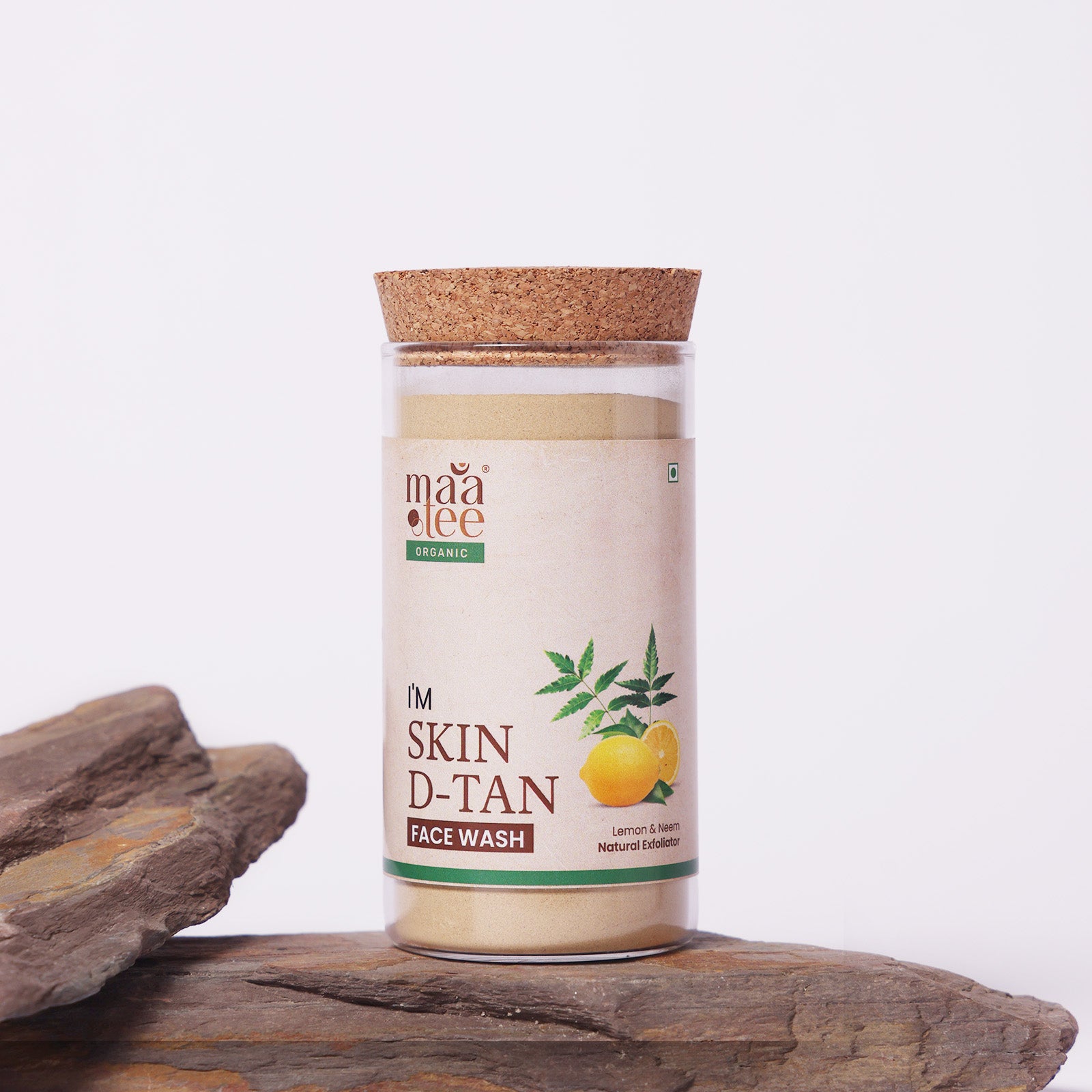 I'm Maatee Organic Skin D-Tan Face Wash Powder
Natural Exfoliating & Brightening Cleanser with Lemon + Neem