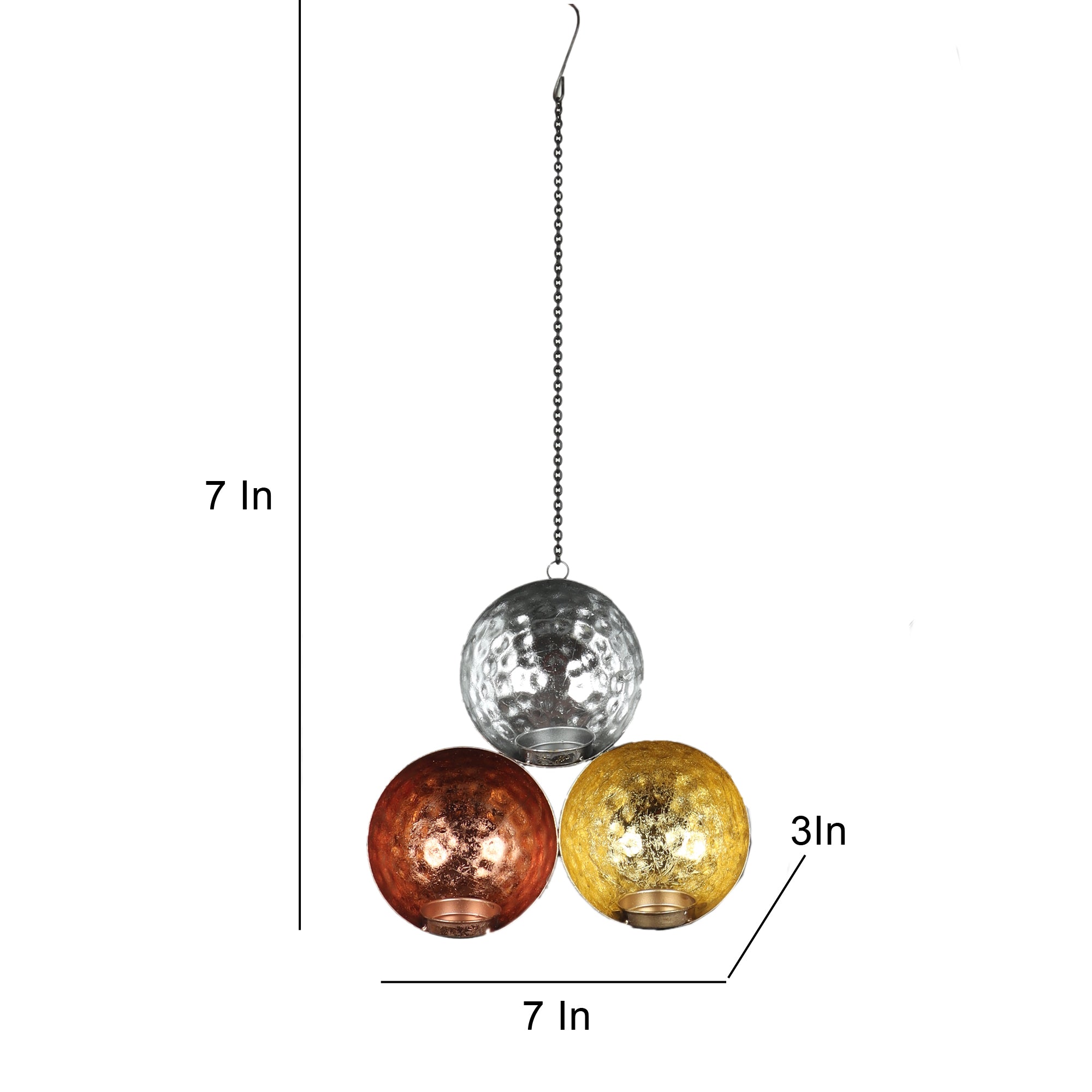 Amaya Decors Wall Three Color Tealight Holder Set of 2