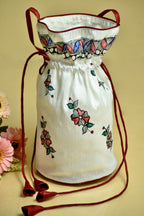 Rang Utsav Silk Handpainted Madhubani Potli