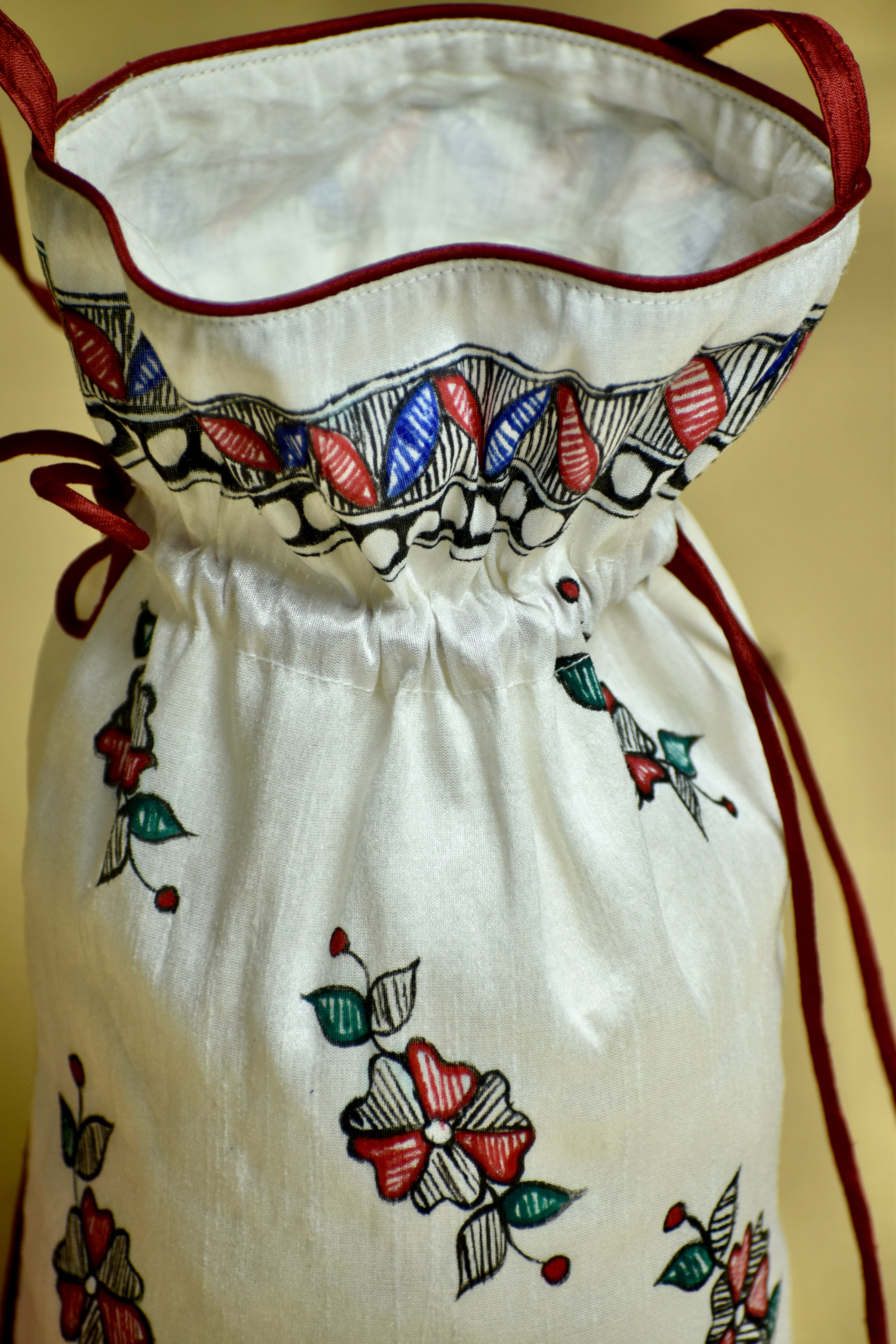 Rang Utsav Silk Handpainted Madhubani Potli