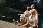 Madhubani Hand-Painted Silk Dupatta