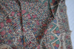 Madhubani Hand-Painted Natural Tussar Silk Dupatta
