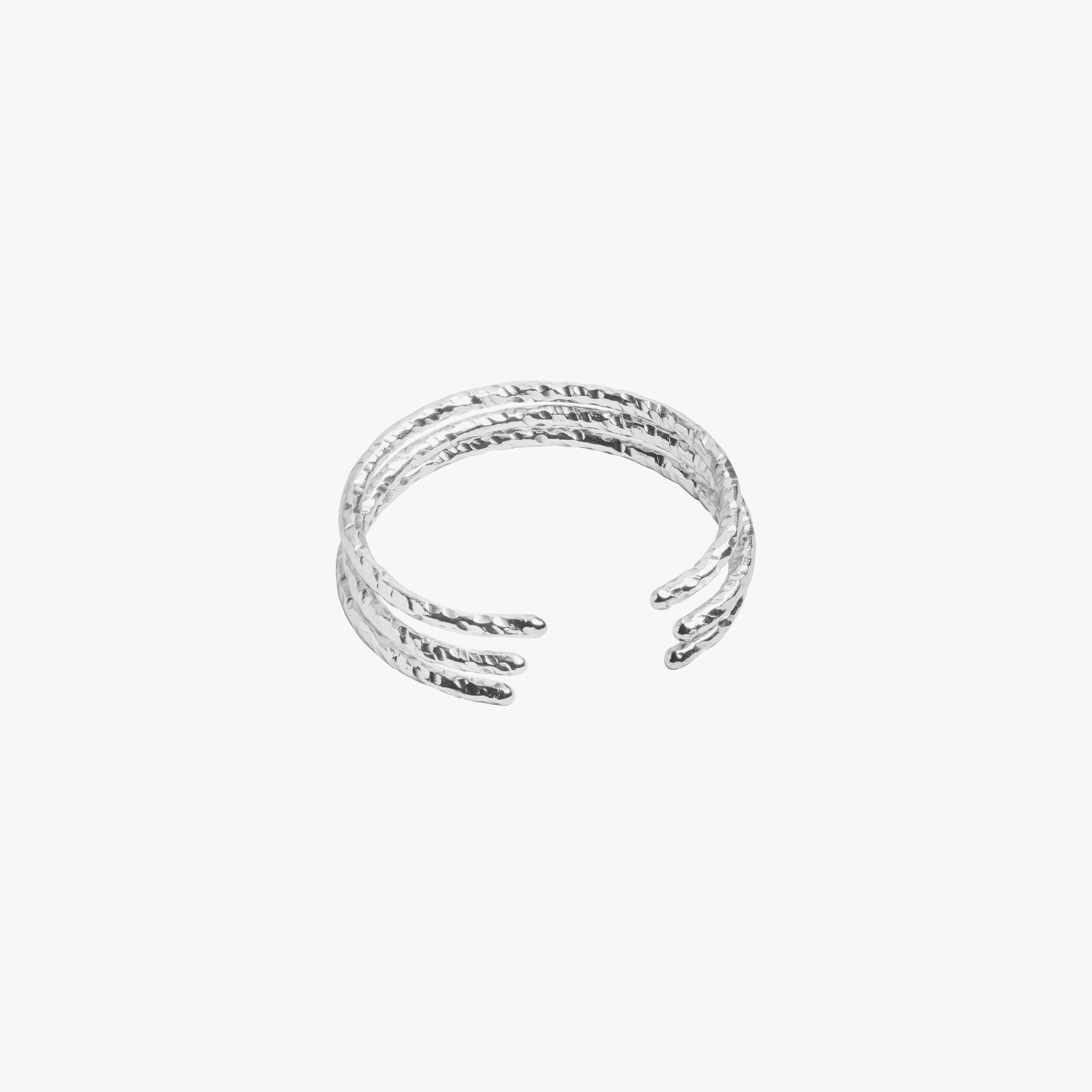Empress Bangle Plain - Silver Tone - Set of 3