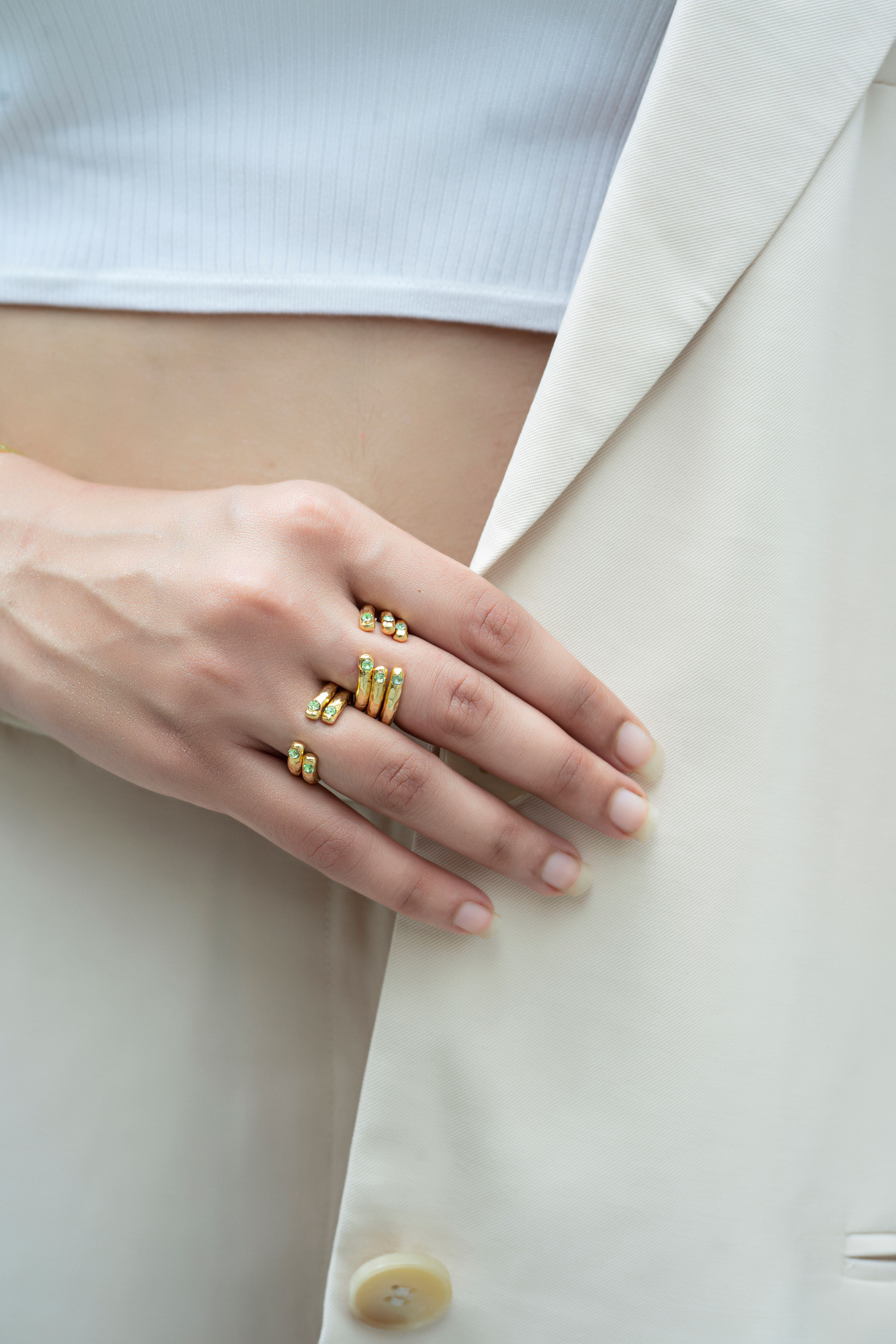 Empress Bangle Plain - Gold Tone - Set of 3