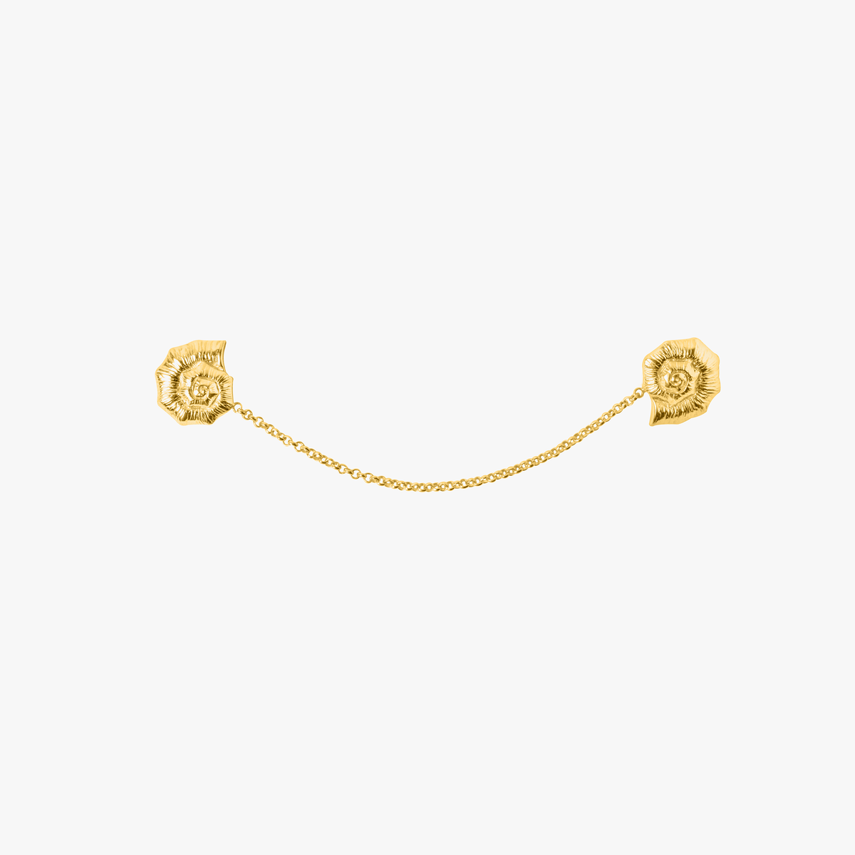 Knobbed Whelk Ring Gold Tone