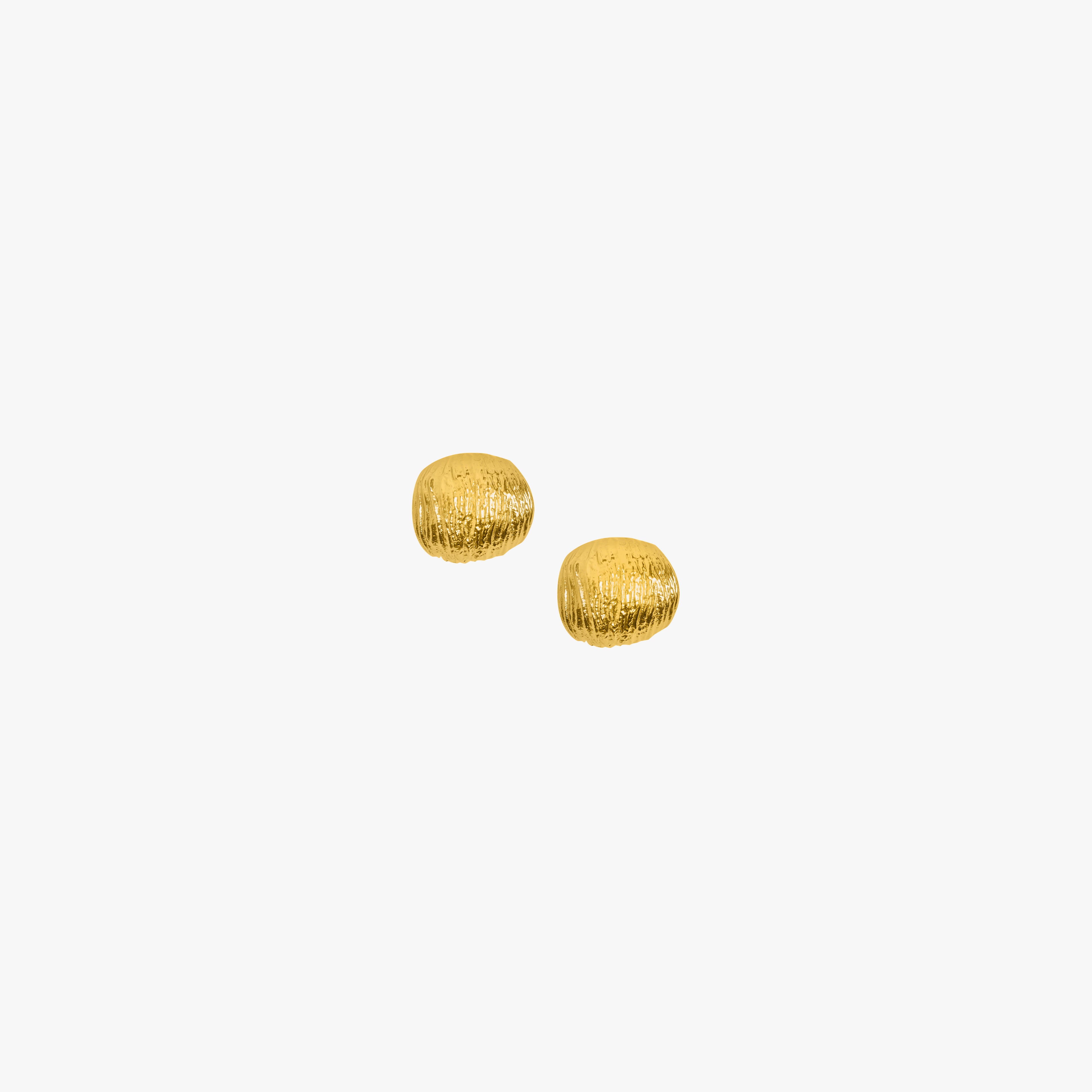 Oak Huggies - Gold Tone