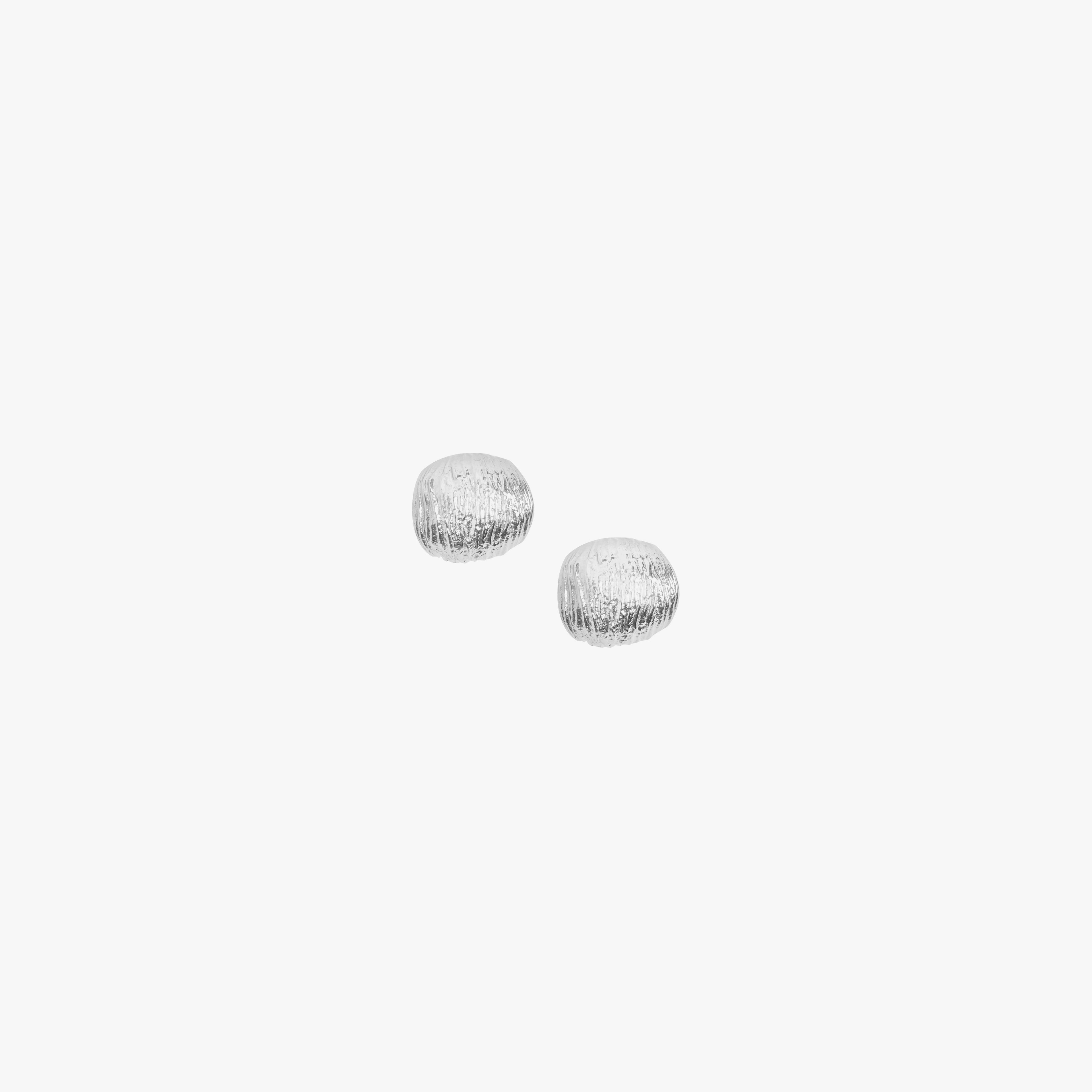 Oak Huggies - Silver Tone