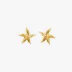 Sea Star Studs Gold Tone