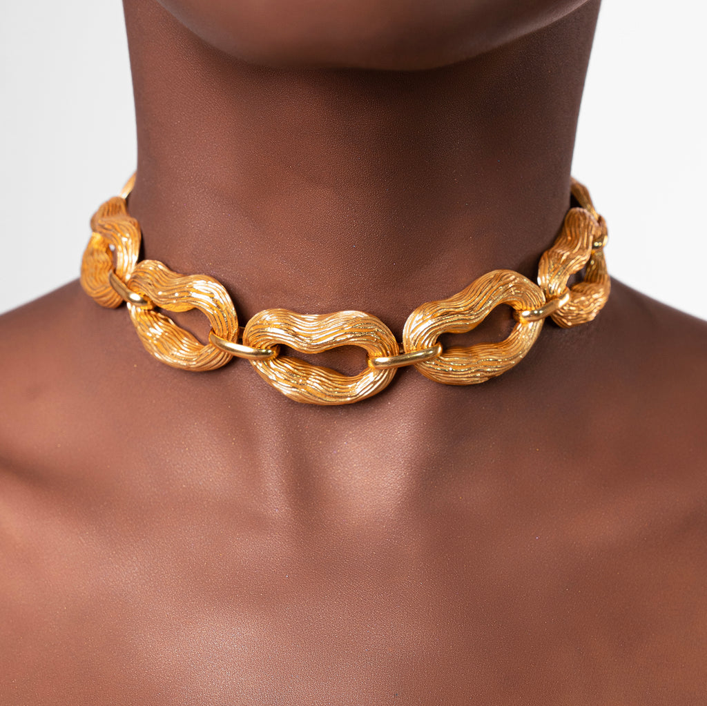 Sylvie Link Necklace - Gold Tone