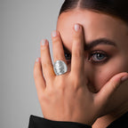 Oak Ring - Silver Tone