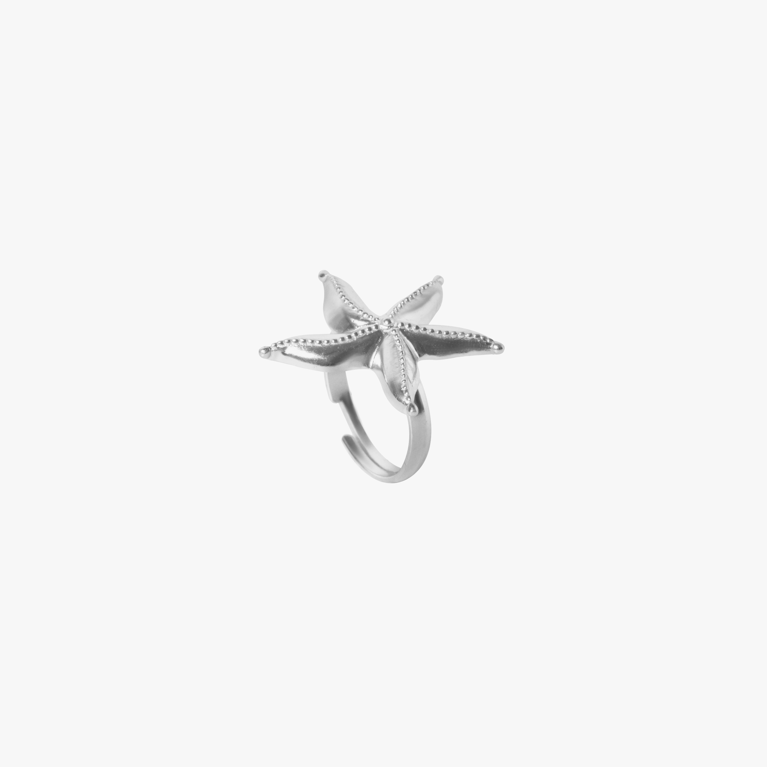 Sea Star Ring Silver Tone