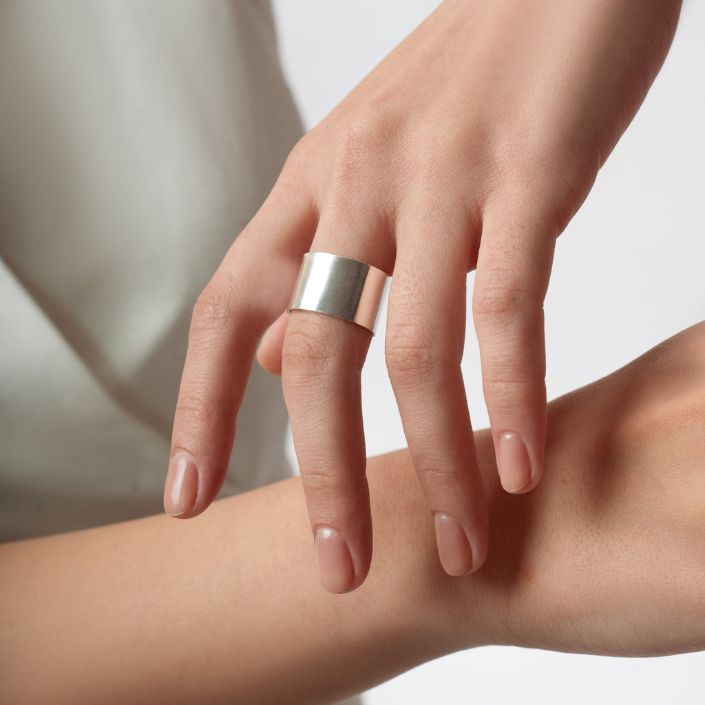 Classic Band Ring - Silver Tone
