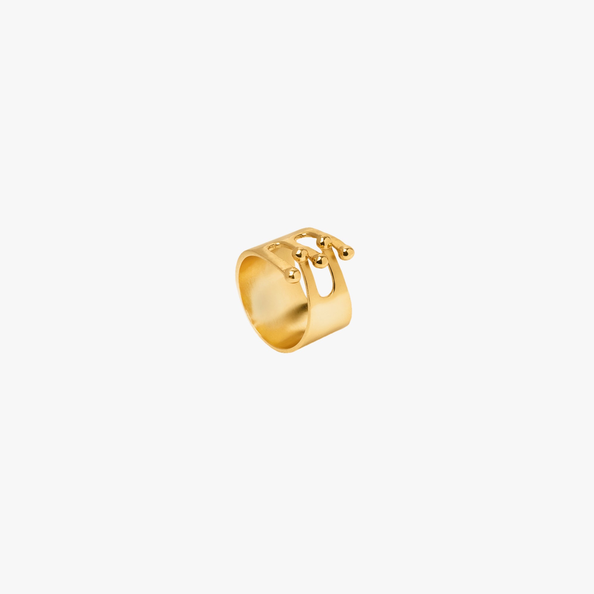 Modernist Ring - Gold Tone