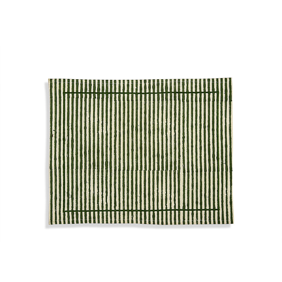 Green Stripes Table Mat