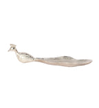 Amaya Decors Peacock Aluminium Silver Big Gifting Platter