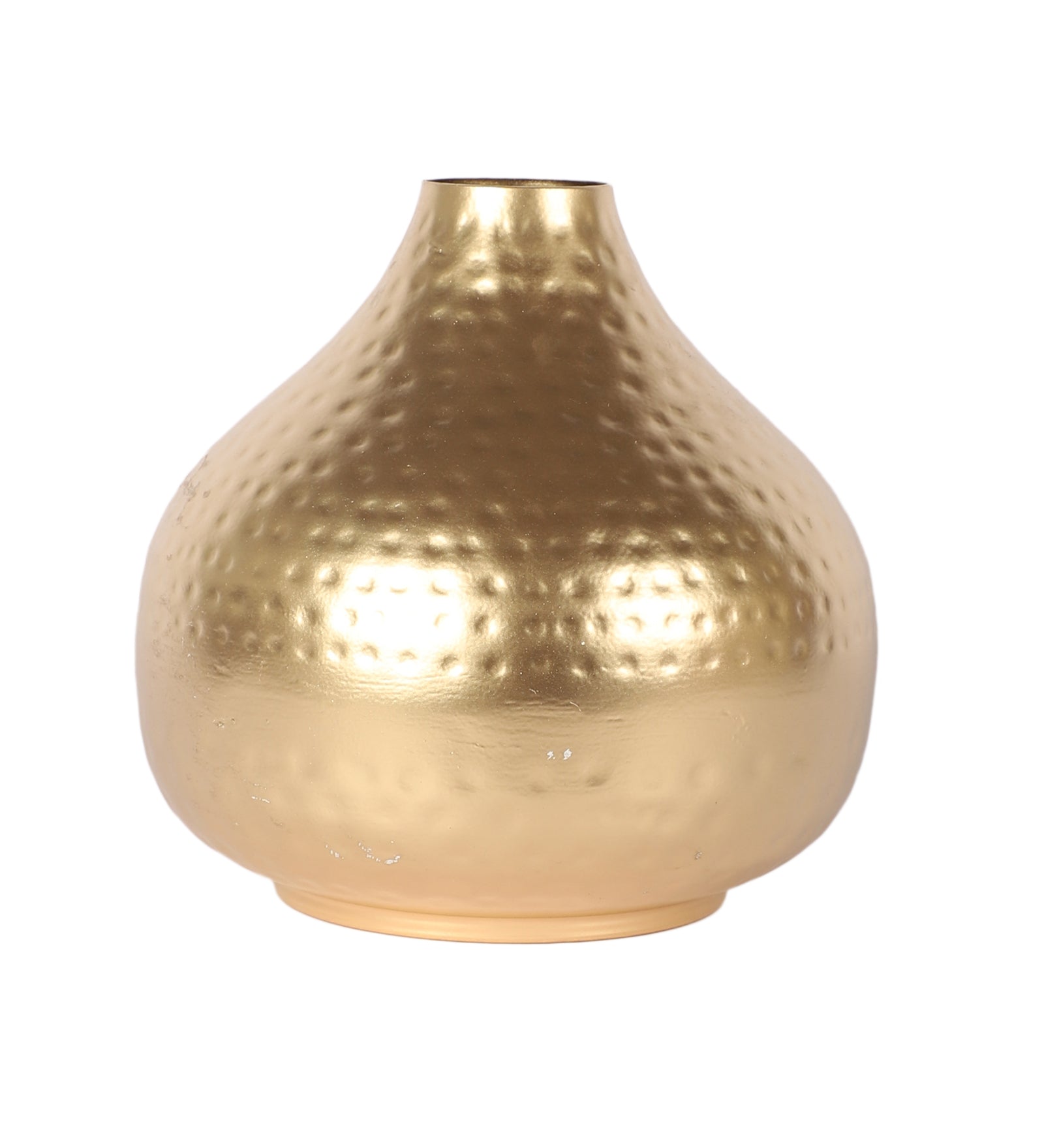 Amaya Decors Gold Hamered Flower Pot