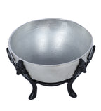 Amaya Decors Black & Silver Bowl Fruits Platter | Black & Silver | Aluminium