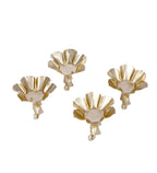 Amaya Decors Elephant & Lotus Bowl Tealight Holder Set of 4 | Gold | Iron with Powder Coating