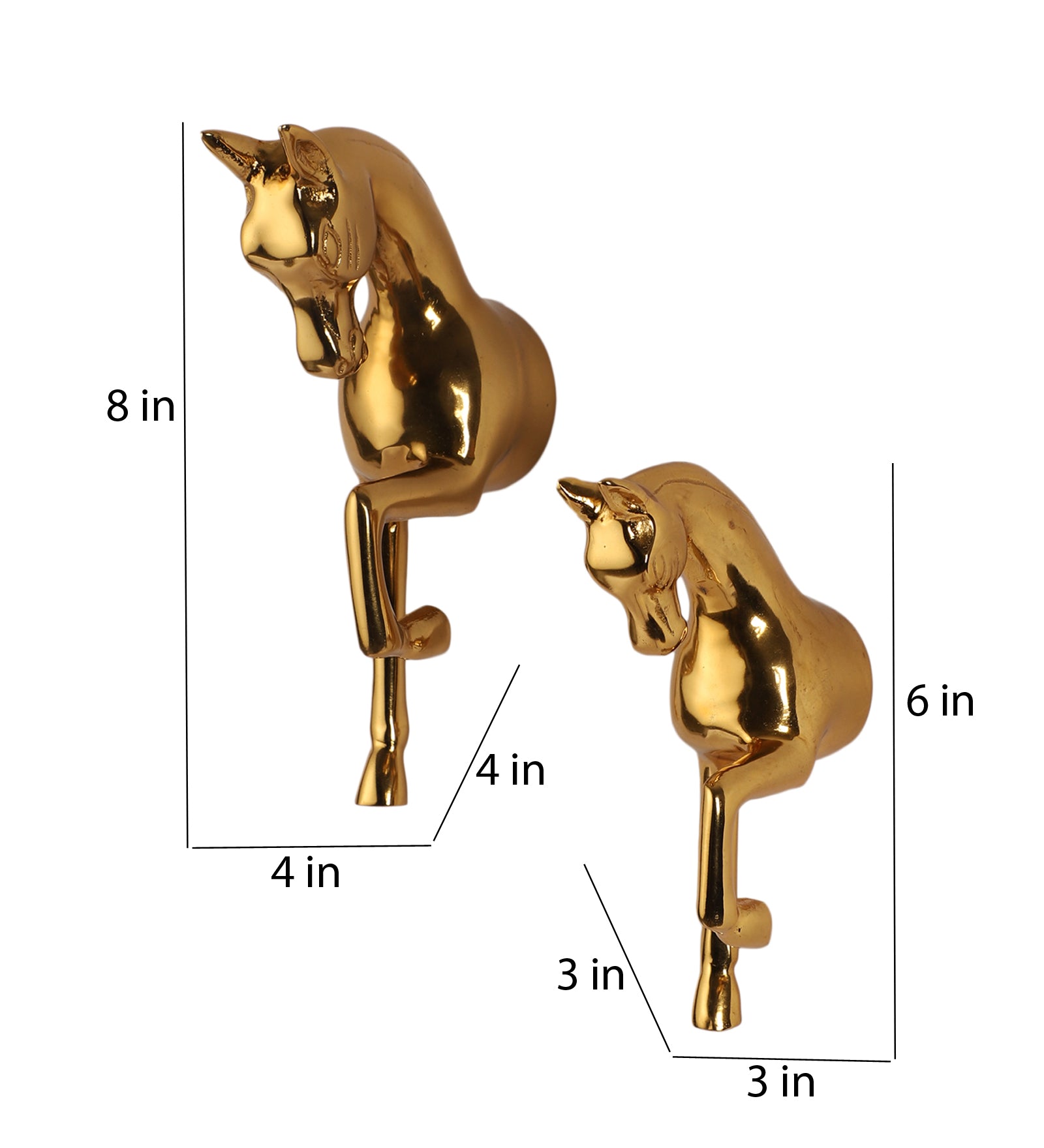Amaya Decors Running Horses Wall Art, Set of 2