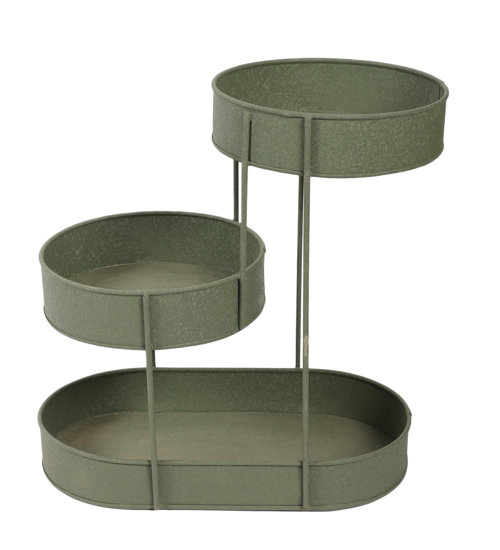 AmayaDecor's Green Textured Organizer | Green | Iron with Powder Coating Pack of 1