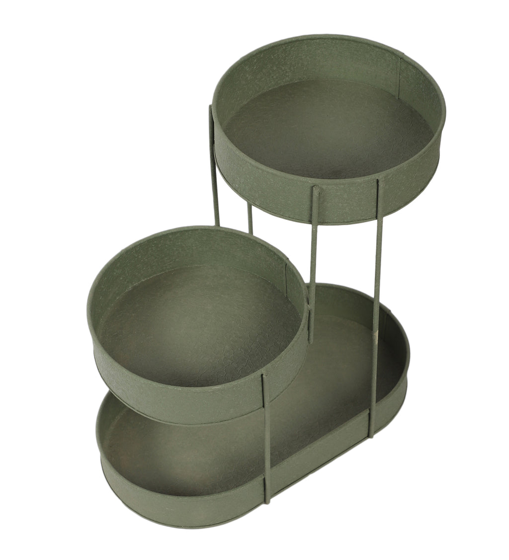 AmayaDecor's Green Textured Organizer | Green | Iron with Powder Coating Pack of 1