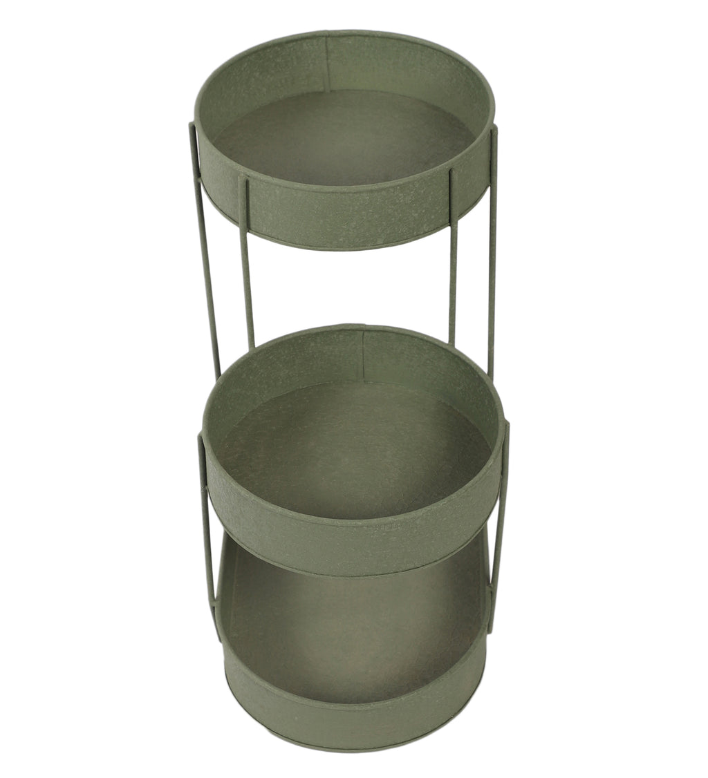 AmayaDecor's Green Textured Organizer | Green | Iron with Powder Coating Pack of 1