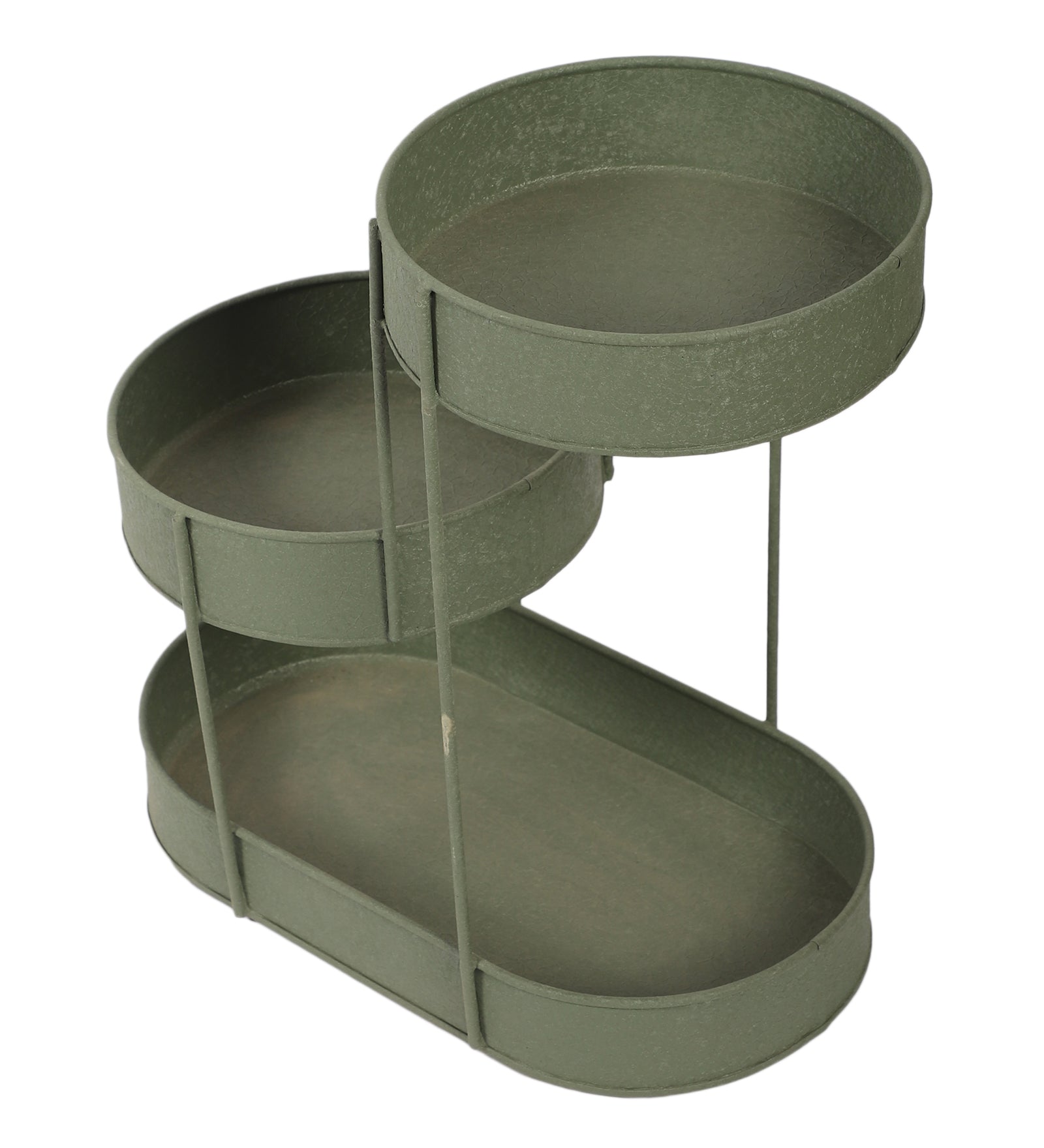 AmayaDecor's Green Textured Organizer | Green | Iron with Powder Coating Pack of 1