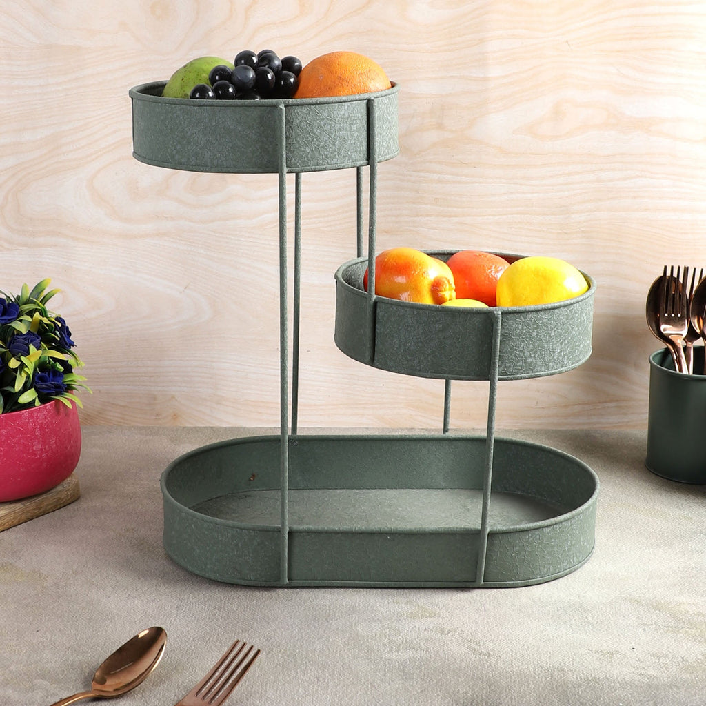 AmayaDecor's Green Textured Organizer | Green | Iron with Powder Coating Pack of 1