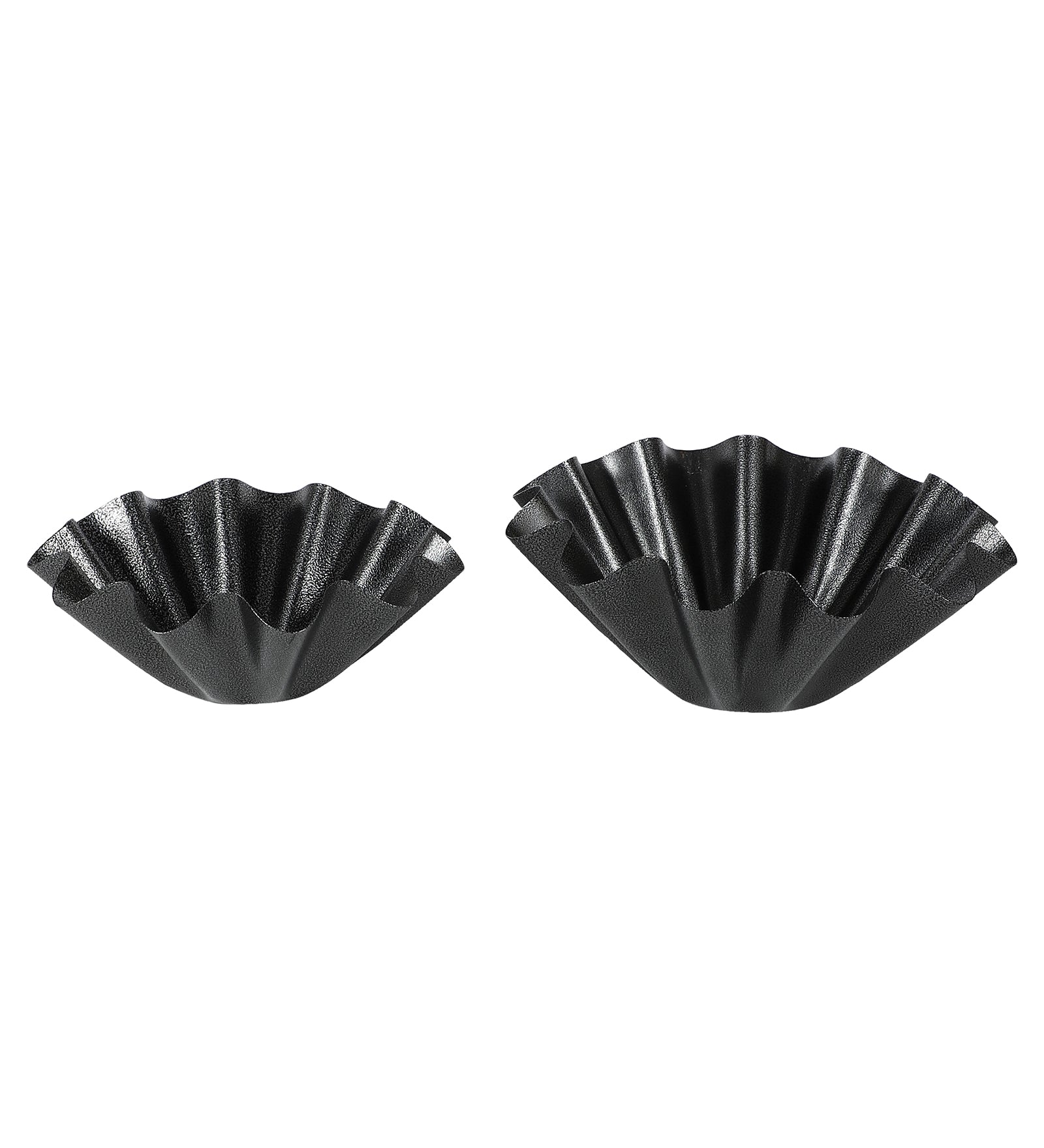 Amaya Decors Grey Textured Urli Bowl Set of 2 | Grey | Iron with Powder Coating